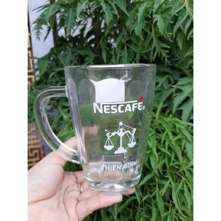 Ly thủy tinh có quai quà từ nescafe