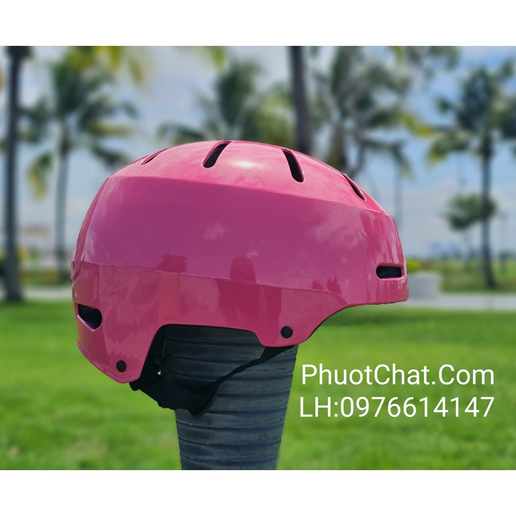 Nón bảo hiểm xe đạp MD17 màu hồng siêu xinh