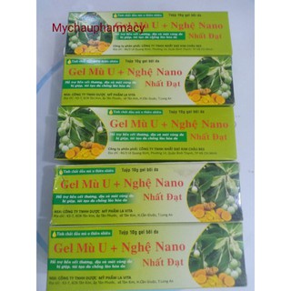 Gel mù u nghệ nano_ hỗ trợ liền vết thương, làm dịu mát vùng da bị giộp đó bỏng.