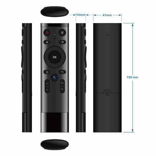 Khiển bluetooth chuột bay hỗ trợ giọng nói Q5A - dùng cho đầu box và smart TV