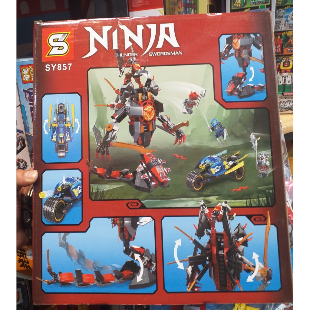 Lắp Ráp Lego Ninjago SY 857 Chiến Xa Tàng Hình của các Ninja (530 chi tiết)