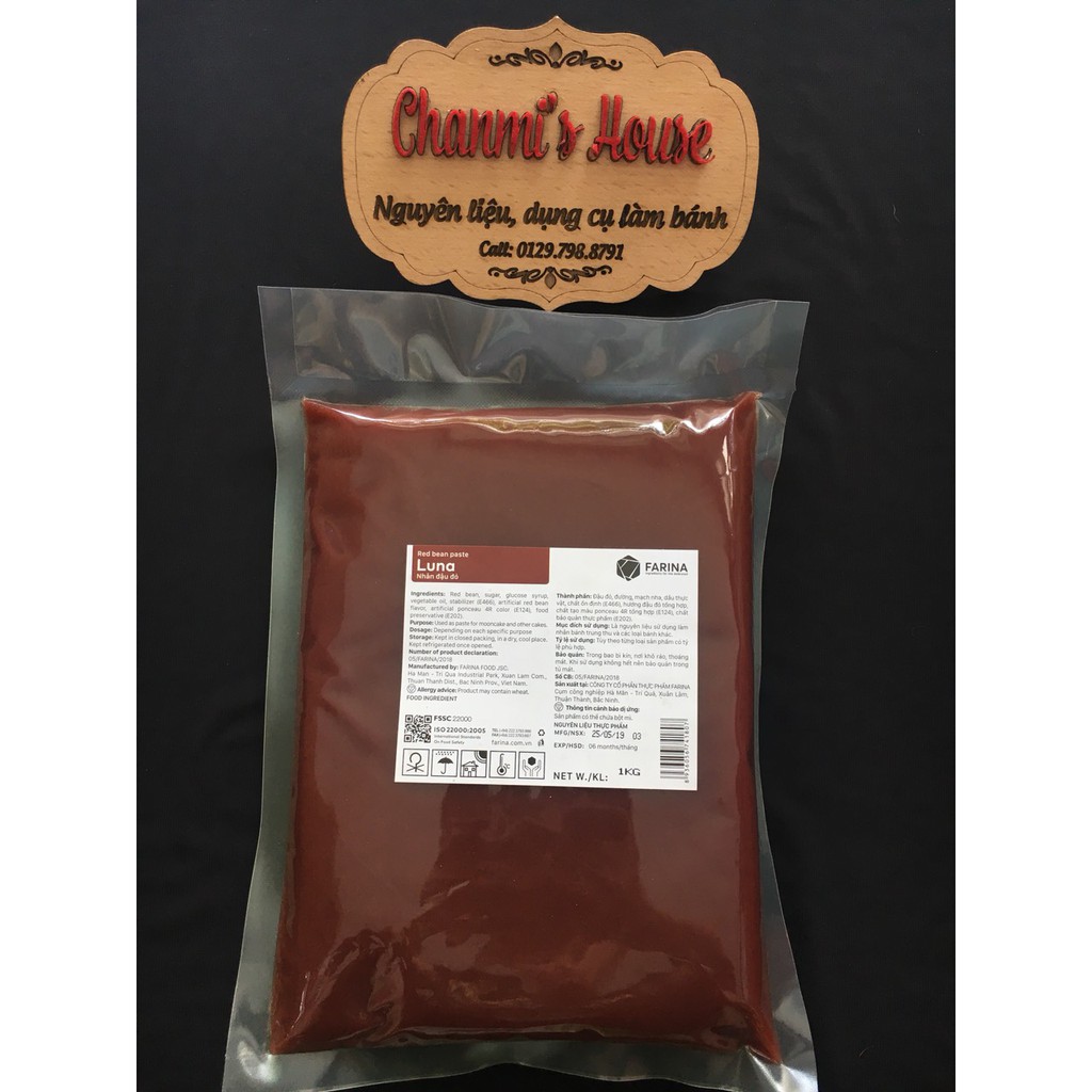 Nhân trung thu FRN đậu đỏ 1kg