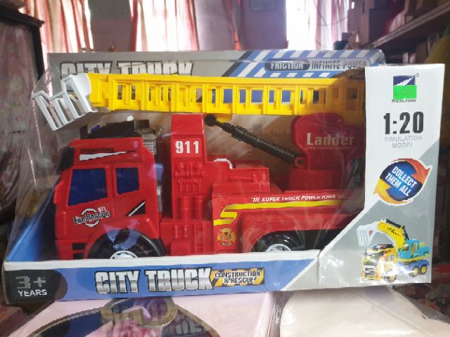 Xe đổ rác/ cứu hỏa/ công trình chạy trớn có đèn và âm thanh