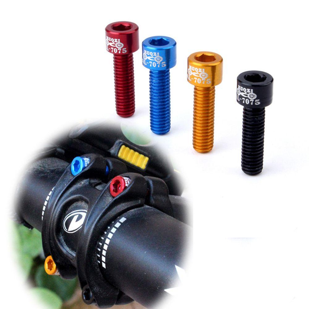 MELODG Bộ 4 Ốc Vít Hợp Kim Nhôm Nhiều Màu Cho Xe Đạp