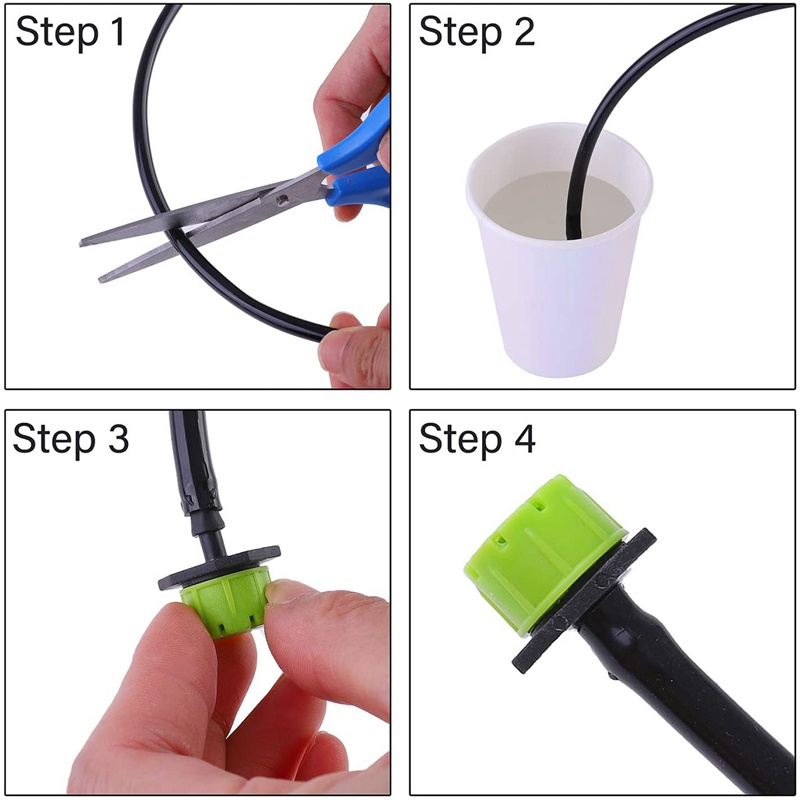 Set 100 Đầu Phun Nước 1 / 4inch Chống Tắc Nghẽn Tiện Dụng Cho Sân Vườn