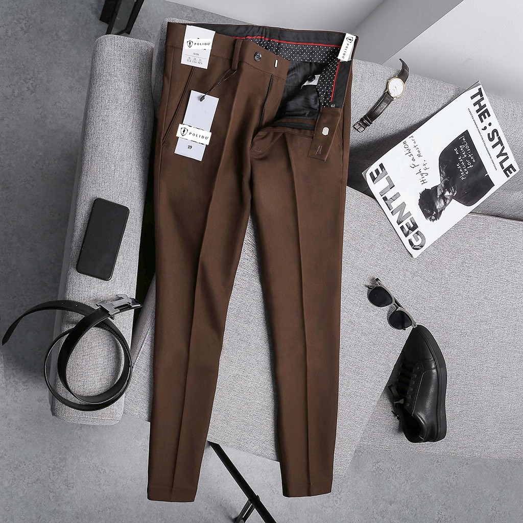 Quần Âu Nam Chất Vải Dày Dặn Giữ Form Chuẩn Cực Bền, Phong Cách Công Sở Lịch Lãm - POLIDO | BigBuy360 - bigbuy360.vn