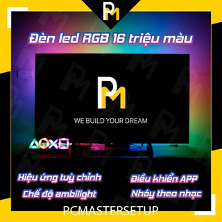 Dây led trang trí Super RGB full màu cảm biến theo nhạc digital 5v, 366 hiệu ứng PCmaster