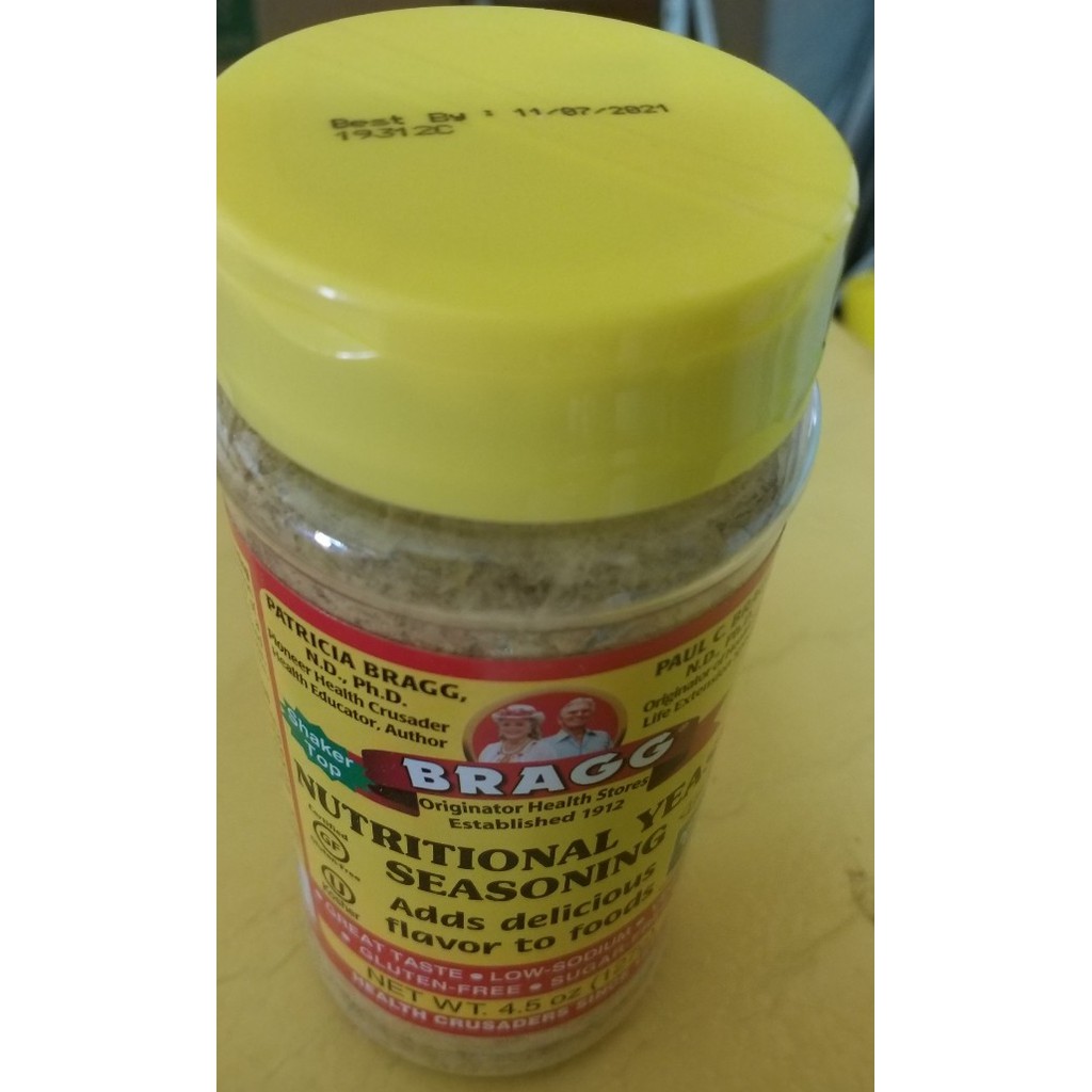 Men dinh dưỡng 127G [gia-vị] @Hàng-Mỹ  BRAGG Nutritional-Yeast-Seasoning-4.5oz | Thế Giới Skin Care
