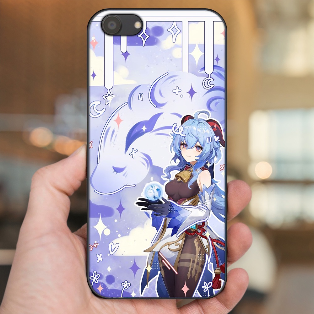 Ốp lưng Oppo A83 viền đen in hình Ganyu Genshin Impact