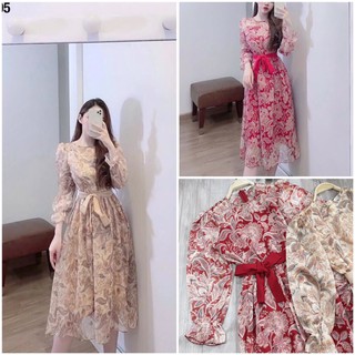 Váy Voan Tơ Xước, Kèm Đai, Sang Chảnh - Có Ảnh Thật - Oho Clothing