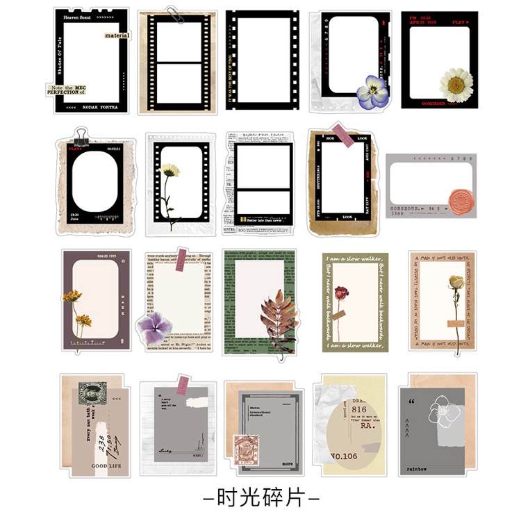 Set 20 Giấy Ghi Chú Trang Trí Sổ Tay/Nhật Ký DIY