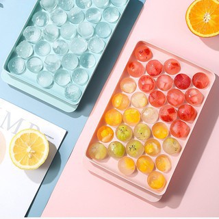 Khay Làm Đá Tròn 33 Viên Chất Liệu Cao Cấp