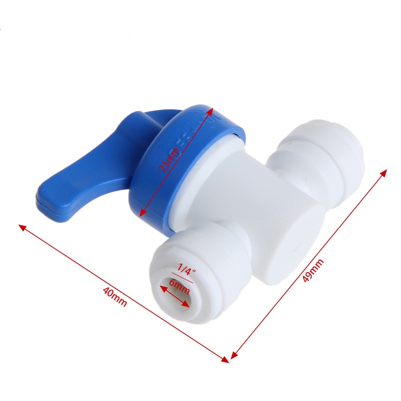 Đầu Nối Ống Nước 6mm 1 / 4 &quot;OD Bằng Nhựa