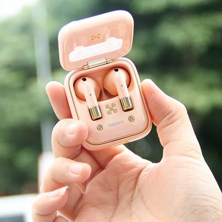 Tai Nghe Nhét Tai Bluetooth Thiết Kế Hộp Nhẫn Độc Đáo - Âm Thanh Sống Động Remax Việt Nam TWS-38 - Bảo Hành 12 Tháng