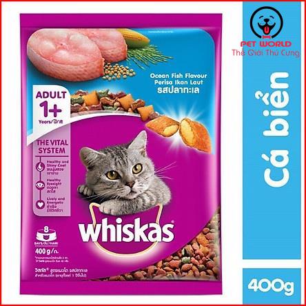 Thức ăn hạt Mèo trưởng thành Whiskas Adult 400g