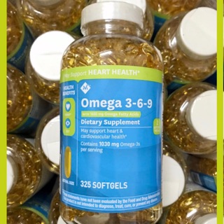 Mẫu mới Viên uống Omega-369 Của Mỹ 325 Viên – Member’s Mark Supports Heart Health