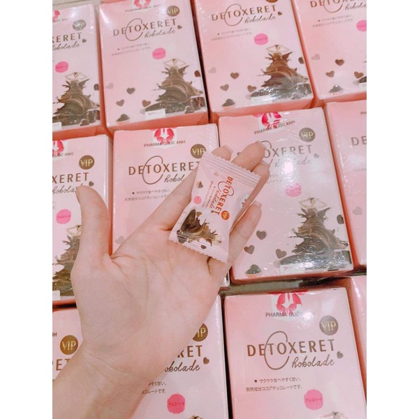 Tách lẻ 10 viên kẹo sôcôla giảm cân Detoxeret Chokolade Vip.Giảm 2_5 kg sau 10 ngày sử dụng