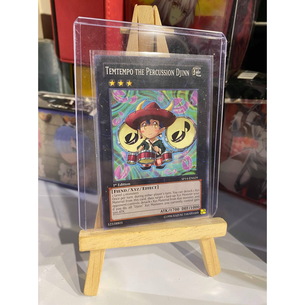 Lá bài thẻ bài Yugioh Temtempo The Percussion Djinn – COMMON - Tặng bọc bài nhựa bảo quản