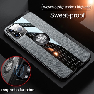 Xe Ô Tô Từ Tính Nhẫn Đứng Vải Dành Cho iPhone 13 12 11 Pro Max Ốp Lưng Cho iPhone X XR XS Max Chống Sốc Bao