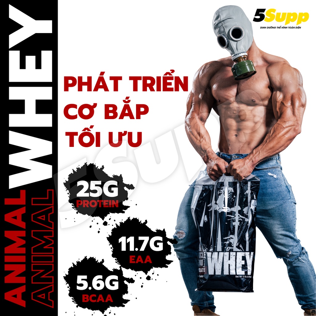 TẶNG QUÀ) Whey Protein ANIMAL WHEY , whey isolate , sữa tăng cơ và giảm mỡ  hiệu quả, bịch 10lbs , hàng chính hãng 100% | Shopee Việt Nam
