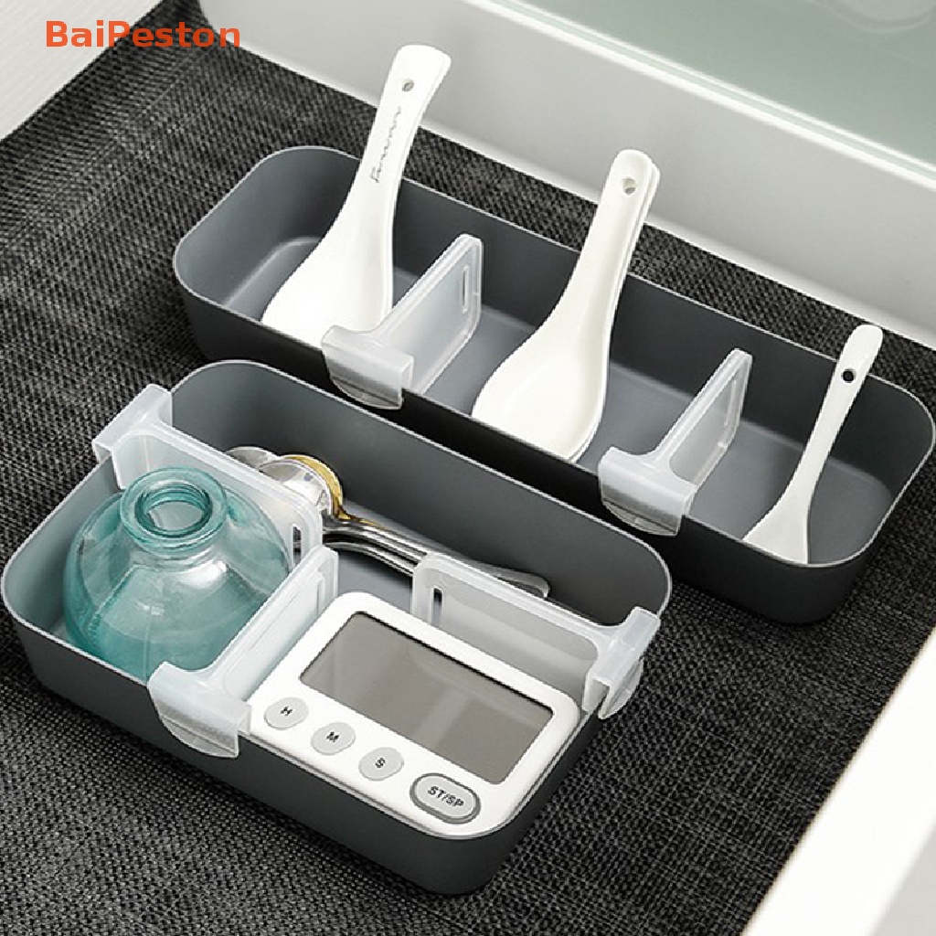 Set 4 Thanh Nhựa Chia Ngăn Tủ Lạnh Có Thể Thu Gọn Tiện Dụng