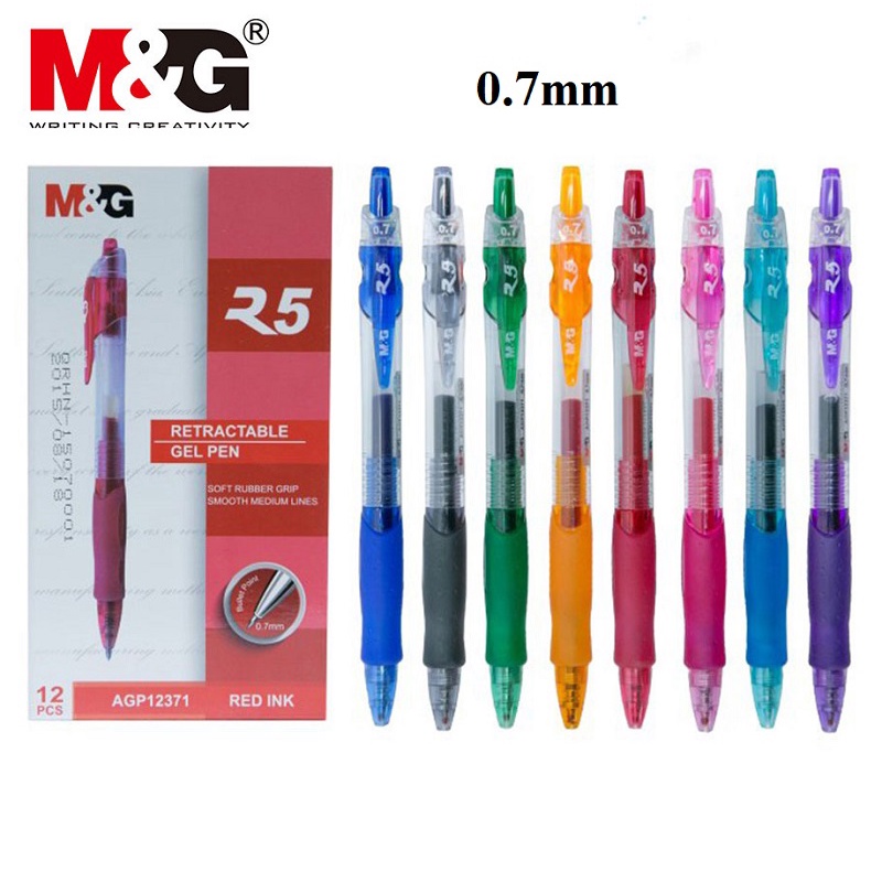 Bút gel nước M&G AGP12371 - R25 I Bút 12371 luyện viết chữ Hán tiếng Trung nét 0.7mm