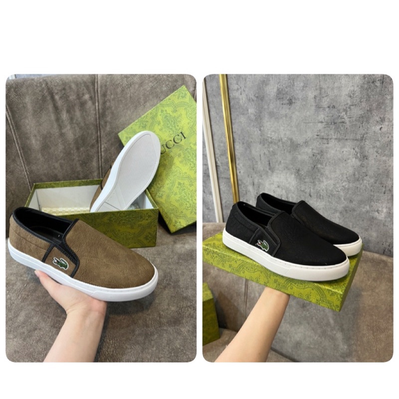 Giày Nam Slipon LACOTE Siêu Đẹp - Giày LACOTE Nam Thêu Cá Cực Đẹp