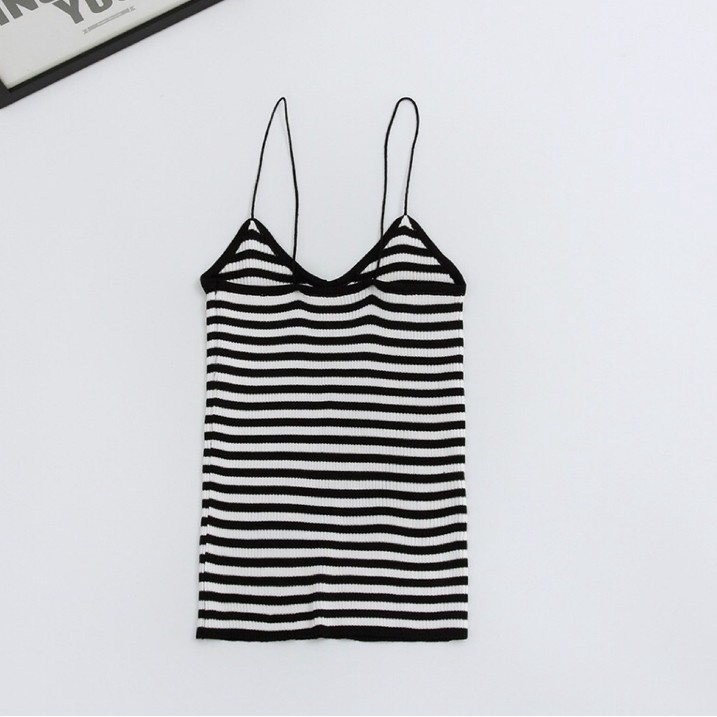 Áo Hai Dây Ôm Dáng Phong Cách Hàn Quốc Đơn Giản Cho Nữ