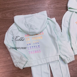 Bộ nỉ Primark xanh ngọc