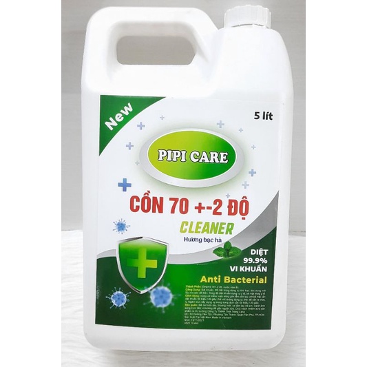 [ HCM ] 5 LÍT CỒN Y TẾ  ( 70° &amp; 90° ) ĐỘ CÓ HƯƠNG cồn thơm CAO CẤP ,dung dich sát khuẩn 70 độ,BÁN LẺ GIÁ SỈ. PIPI CARE