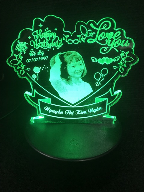 Đèn LED 3D tiết kiệm năng lượng trang trí không gian, quà tặng