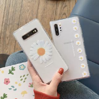 Ốp điện thoại họa tiết hoa cúc kiểu Hàn Quốc cho Samsung S20 Ultra S20 Plus S10 5G LITE E J4 J6 2018