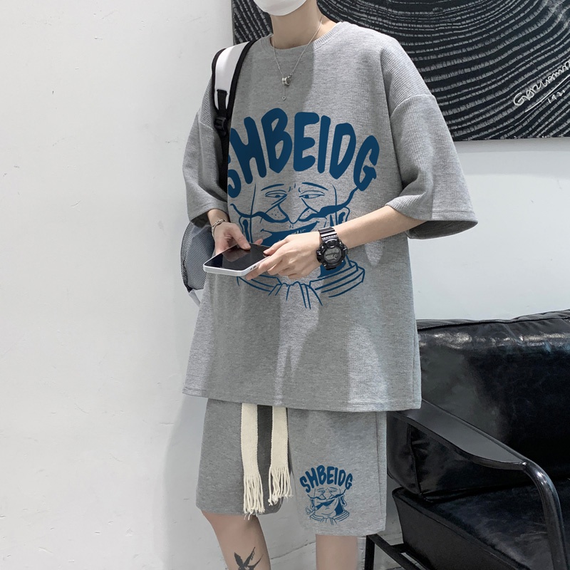 Set Áo Thun Ngắn Tay + Quần Short Thời Trang Nam