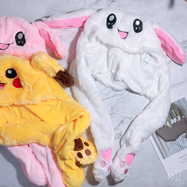 Nón tai thỏ bóp giật có đèn BabySunny shop