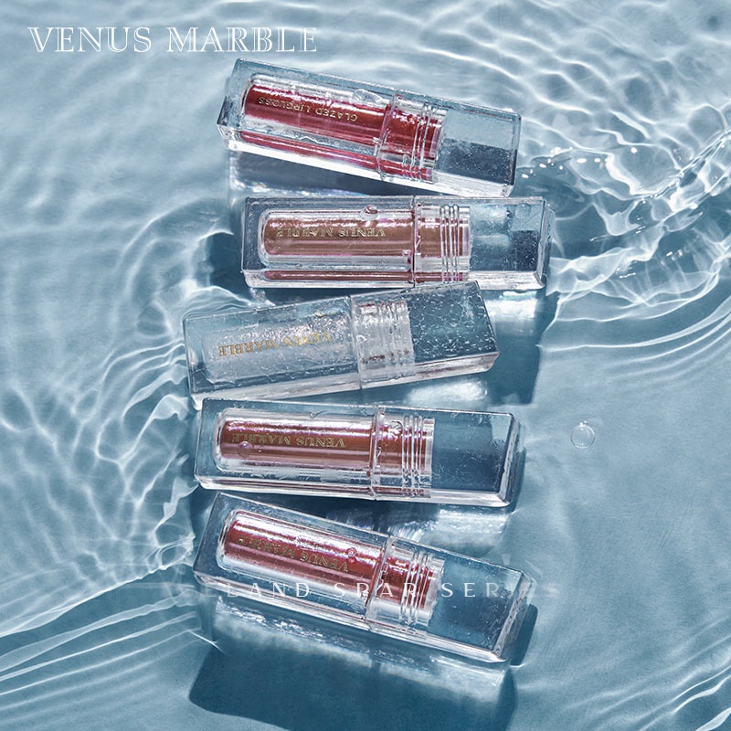 Son bóng VENUS MARBLE 3g dưỡng ẩm siêu sáng bóng làm đẹp cho nữ