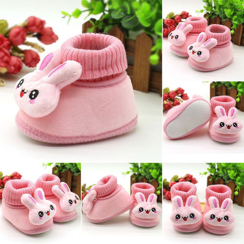 Giày bốt lót lông cừu mềm mại dành cho bé gái