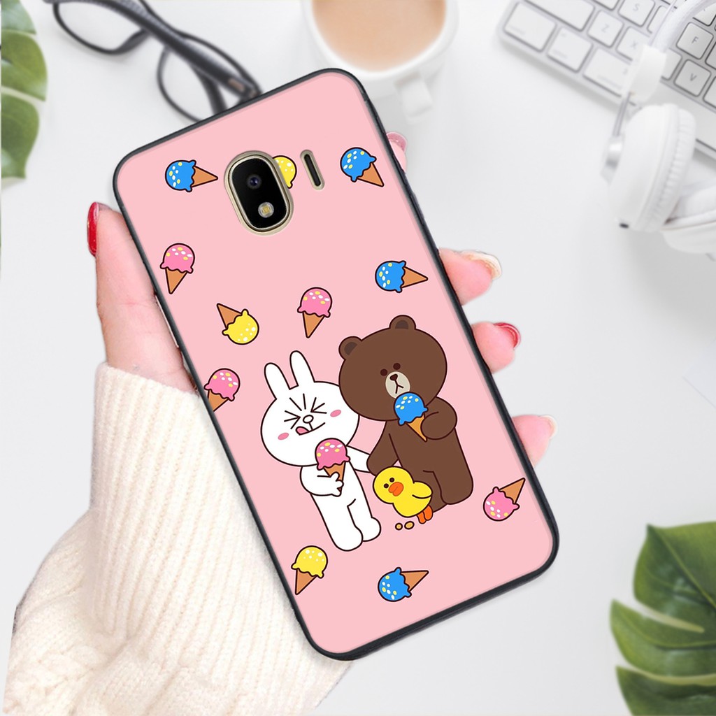 Ốp lưng điện thoại Samsung Galaxy J4 2018 - J2 Core hình gấu brown bear- Doremistorevn
