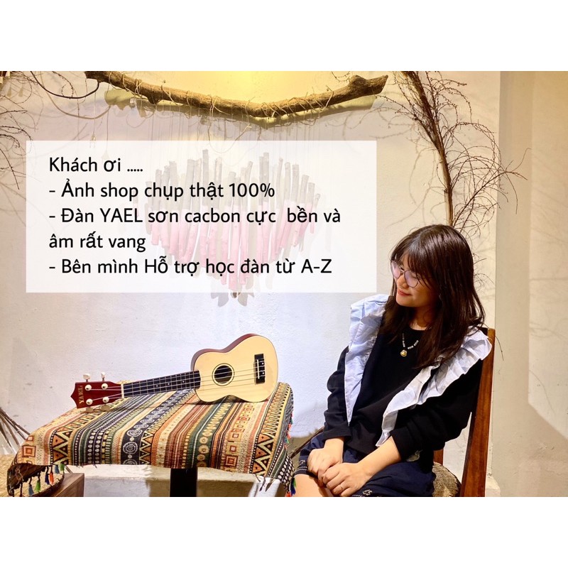 [Mã LIFE50KALL giảm 10% đơn 200K] Đàn Ukulele Soprano Cao Cấp Carbon - Tặng Full Phụ Kiện