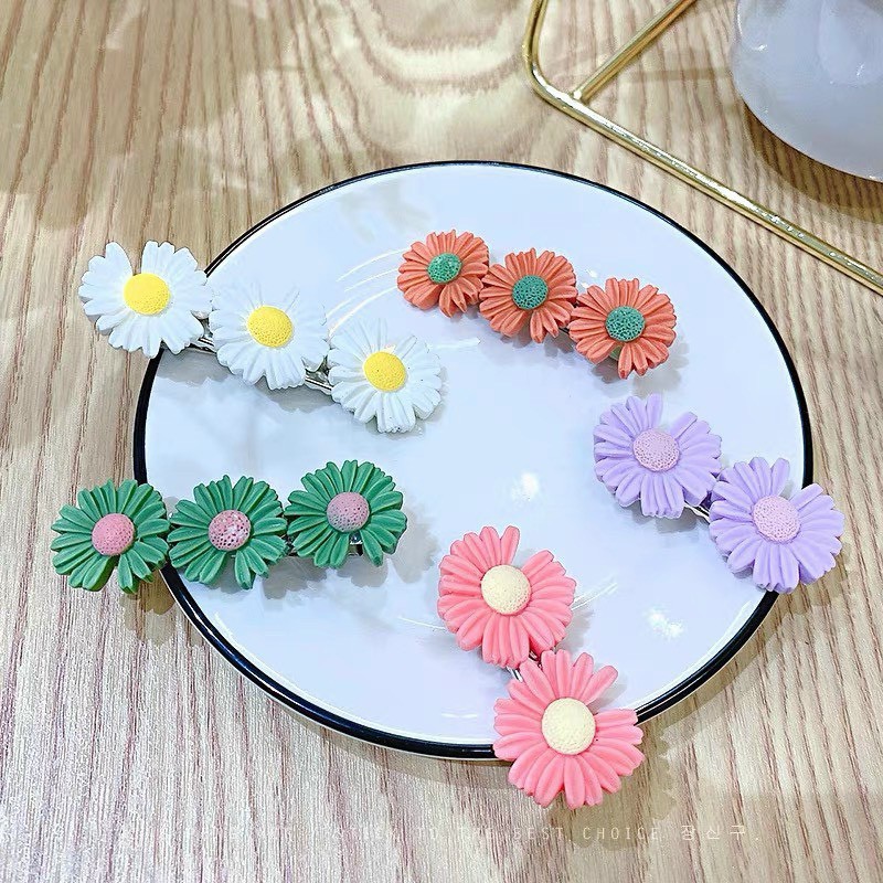 SET 3 KẸP HOA CÚC SIÊU XINH PHONG CÁCH HÀN QUỐC 2021 CHO NỮ