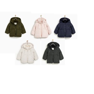 [ZARA XUẤT XỊN] Áo khoác lót lông đủ màu Zara cho bé trai/bé gái