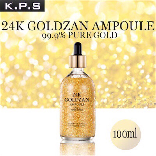 VIP_Tinh chất vàng 24k Goldzan Ampoule 99.9% (chống lão hoá,làm da mịn màng, hết nếp nhăn, giup da luôn căng bóng)