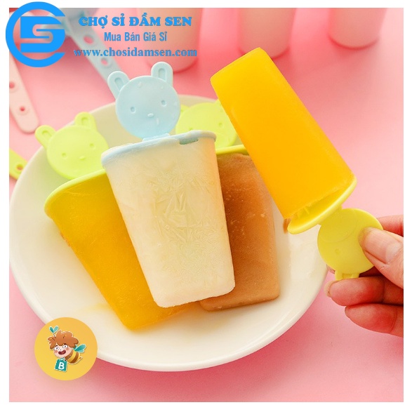 Khay làm kem cây 6, 8 ngăn, khuôn tự làm kem tiện dụng cho gia đình bạn G332-Hopkem