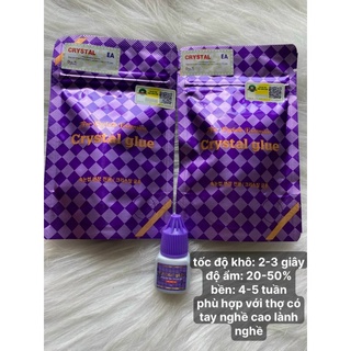 keo nối my crytal tím loại 1, keo nối mi crytal chính hãng