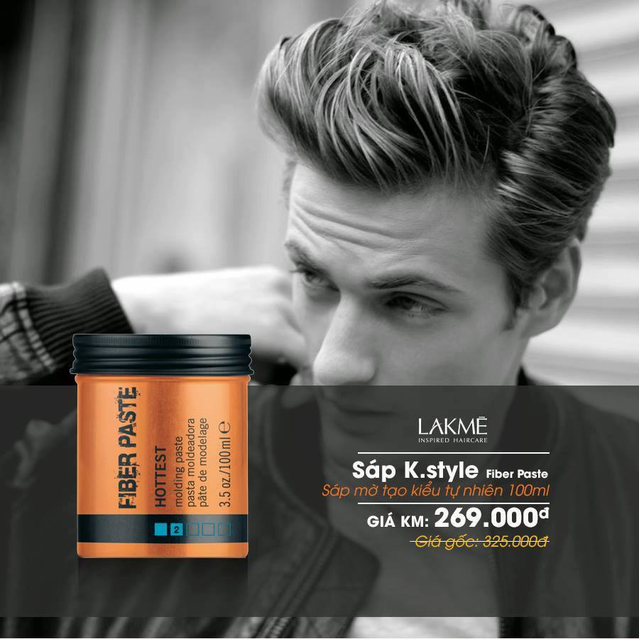 [#lakme_tây_ban_nha] Sáp mờ tạo kiểu tự nhiên Lakme K.style Fiber Paste Hottest Molding Paste 100ml