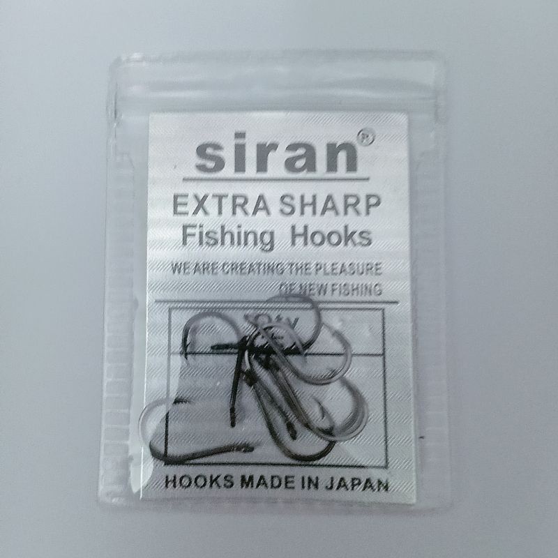 Lưỡi Câu đơn Siran Extra Sharp Hàng Nhật gói 8 lưỡi siêu bén