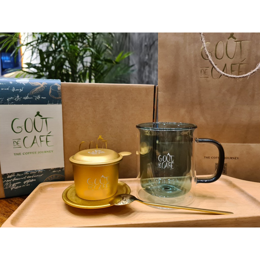 Phin cà phê mạ vàng - Gout de cafe