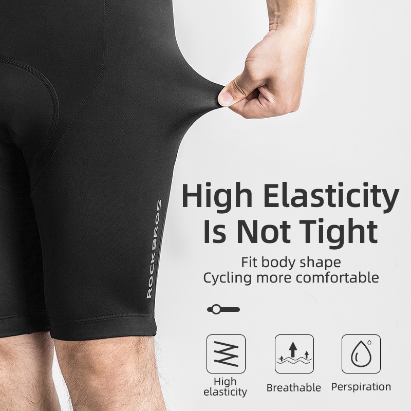Rockbros Quần Short Đi Xe Đạp Có Đệm Lót 3D Thoáng Khí Thoải Mái Dành Cho Nam