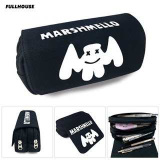 Bóp viết vải canvas in chữ marshmello