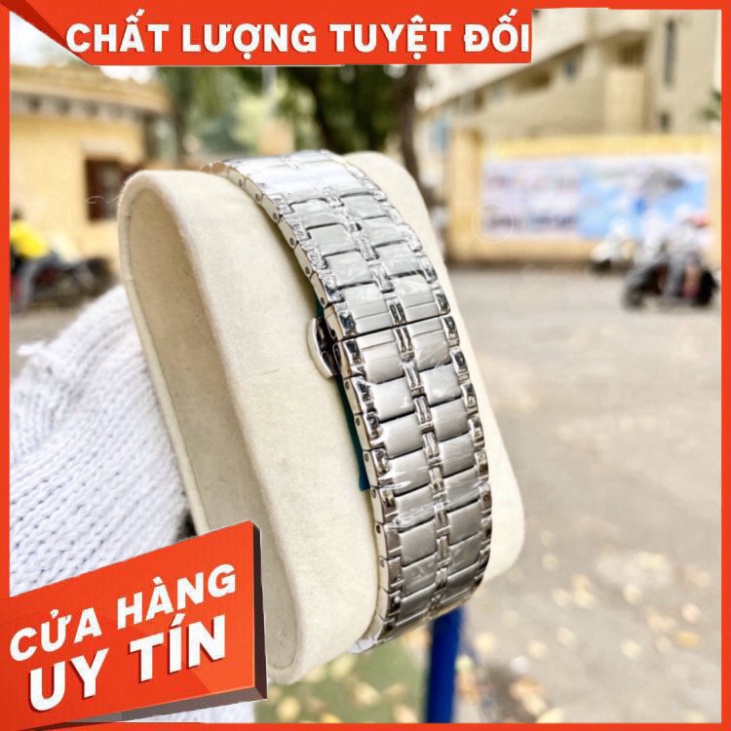 Đồng Hồ Nam 0mega Sapphire OM037 Case 38mm ĐEN Máy Pin Nhật Chống Xước Tuyệt Đối