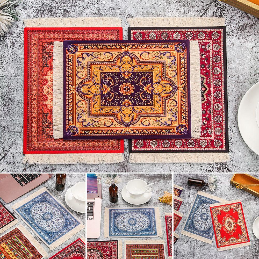 JONYE 1 Miếng Lót Chuột Máy Tính Bảng Phong Cách Ba Tư Độ Bền Cao Trang Trí Nhà Cửa / Văn Phòng